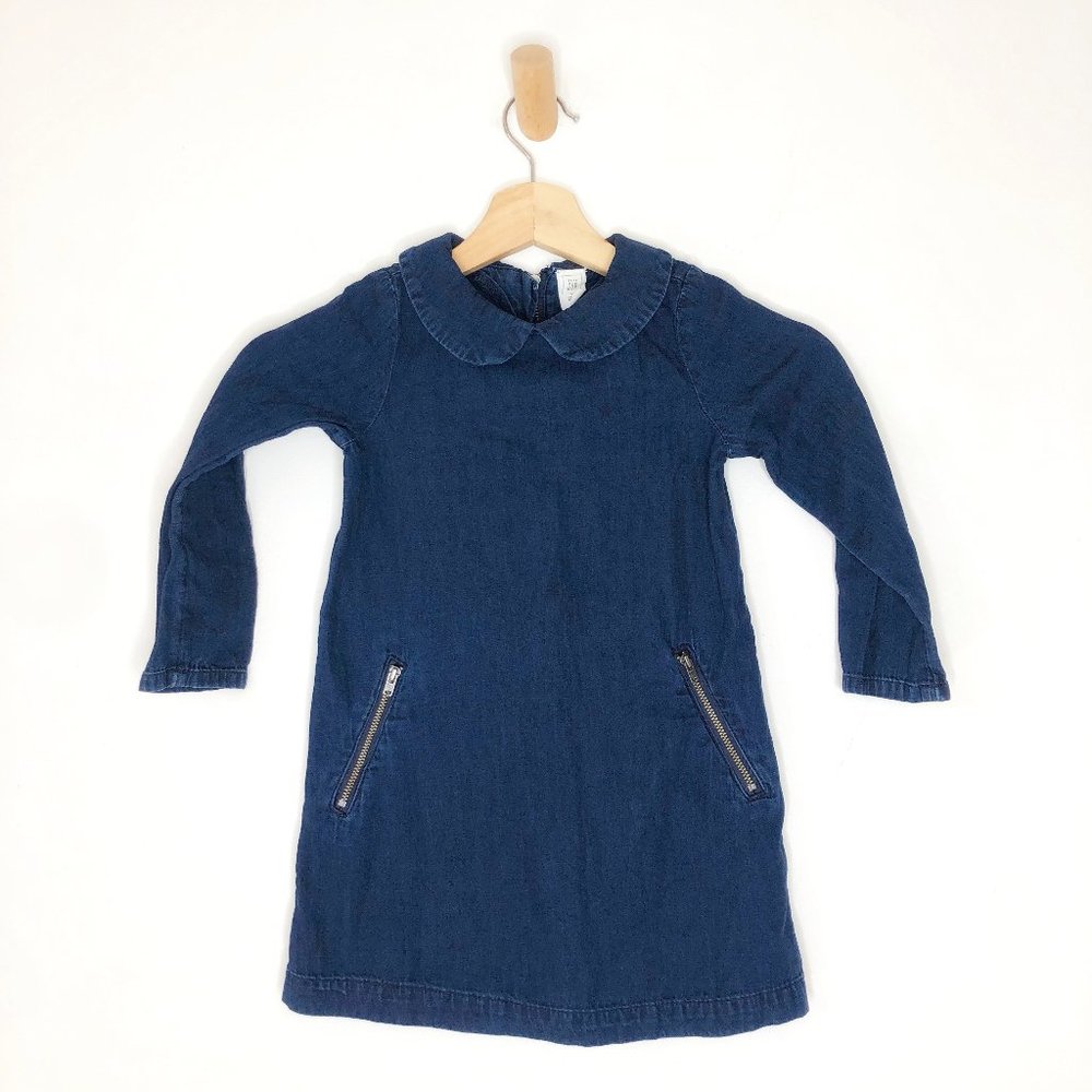 GAP Peter Pan Collar Denim Dress Size 4